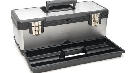 rolson 500mm stainless steel tool box|Toolbox 500mm (20in.) (Stainless Steel) X 24 Packs .